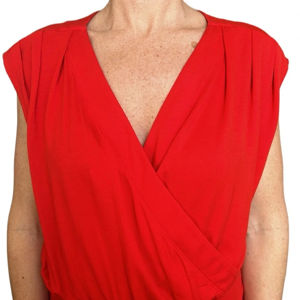 NWT Cabi Uptown Jumpsuit‎ Ankle in Vermilion Red M